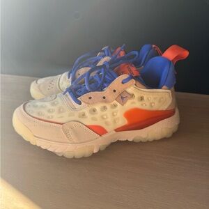 Nike Women's Sneakers - Cream, Orange, Blue